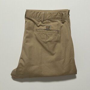 Cinch Khaki Pants Flat Front Straight Leg Casual Beige Tan Men's size 38x34